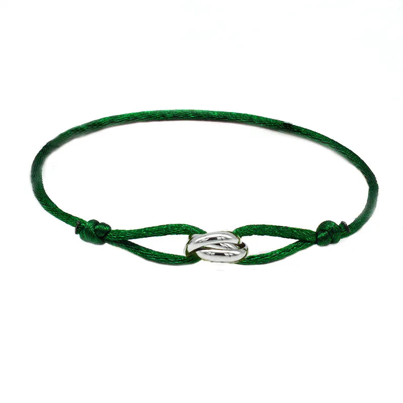 Glücksperlen-Armband für Paare, Freundschaft, Edelstahlringe, verstellbar, wasserdicht, Liebhaber-Armband für Damen und Herren, Schmuck