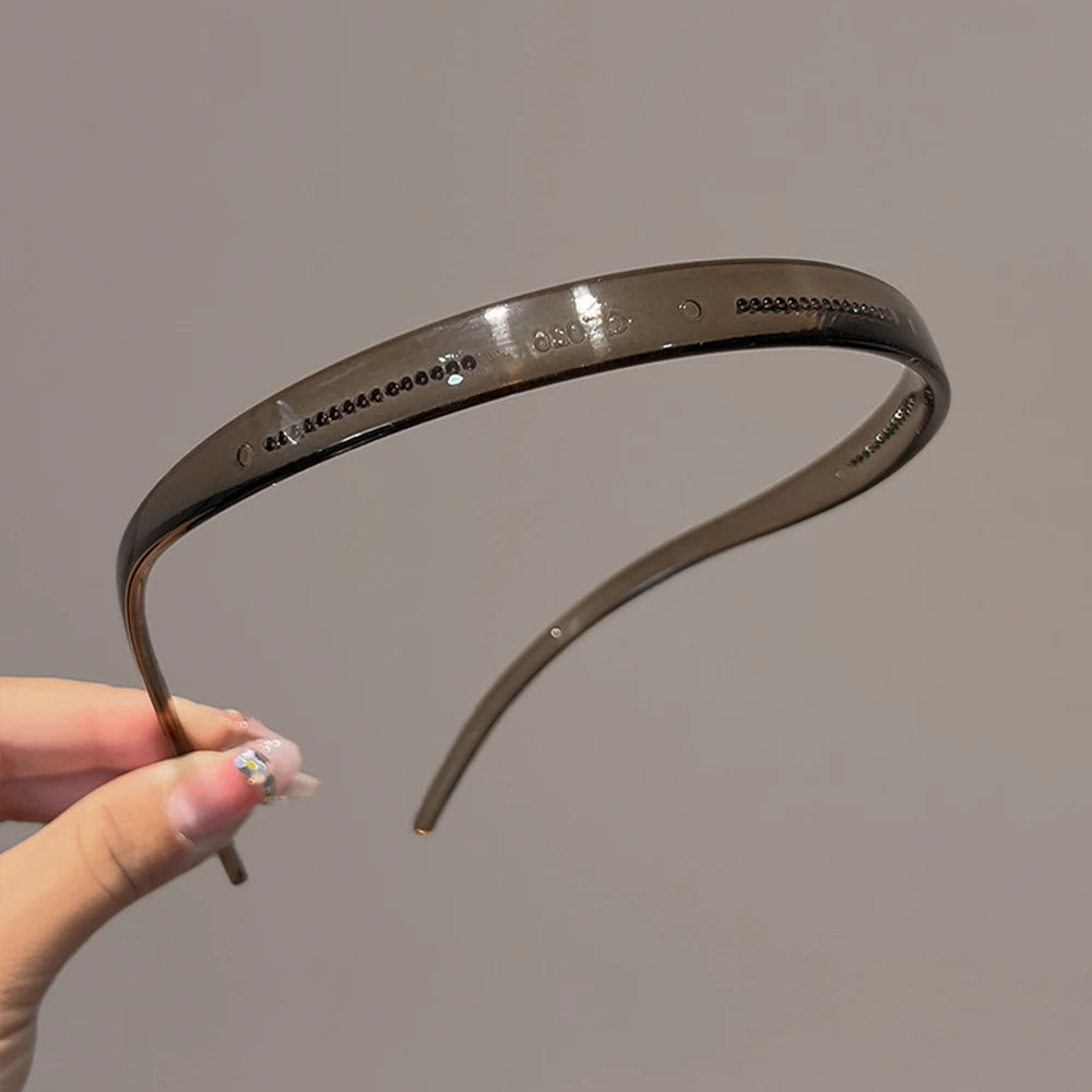 Modisches, sonnenbrillenförmiges Stirnband, rutschfeste Acryl-Haarbänder für Frauen, unsichtbare Haarreifen, festes Stirnband, Haar-Accessoires