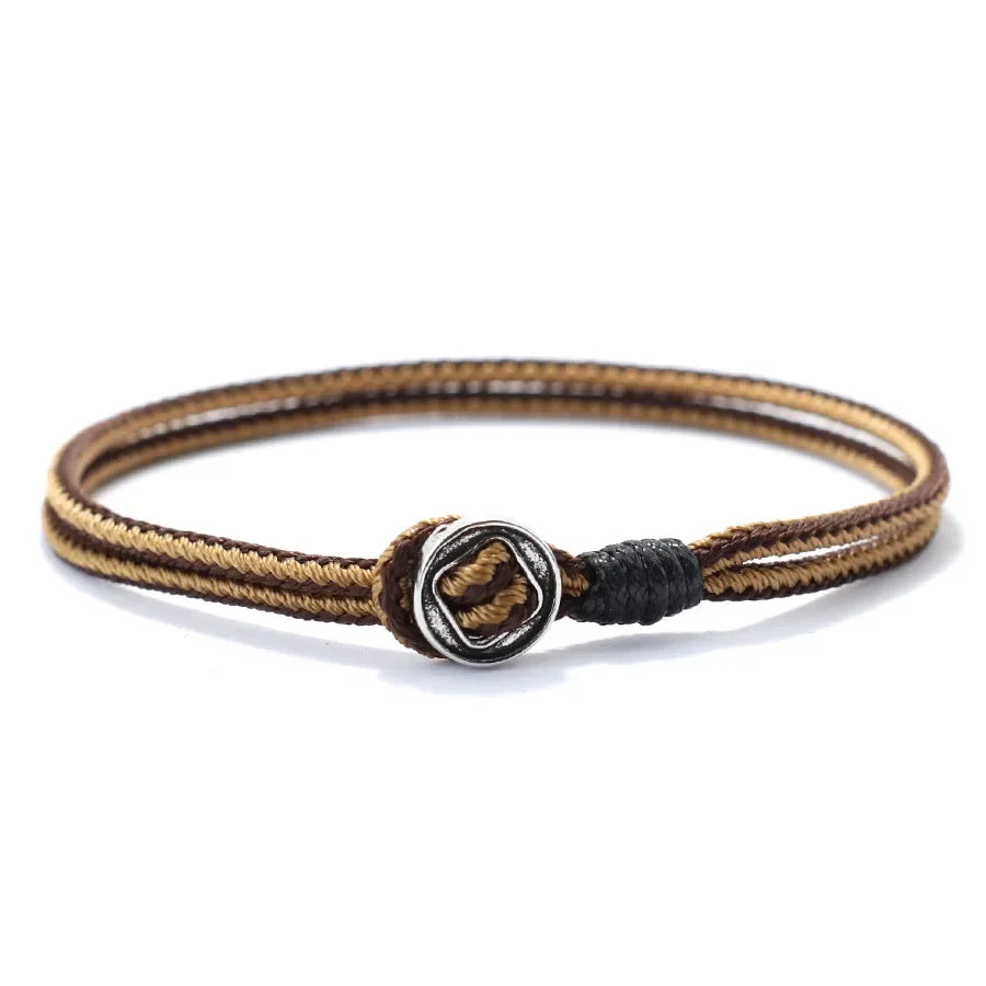 Böhmisches Ethno-Stil-Armband für Herren, handgefertigt, Klasse A, lässiges Schnurarmband, perfektes Geschenk für Ihn, Pulsera-Makramee-Armband, Herren