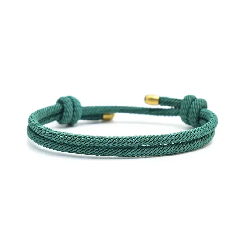2024 Minimalistische Milan-Seil-Armbänder für Männer und Frauen, handgefertigt, verstellbar, roter Faden, Paar-Armband, Geschenk für beste Freundin