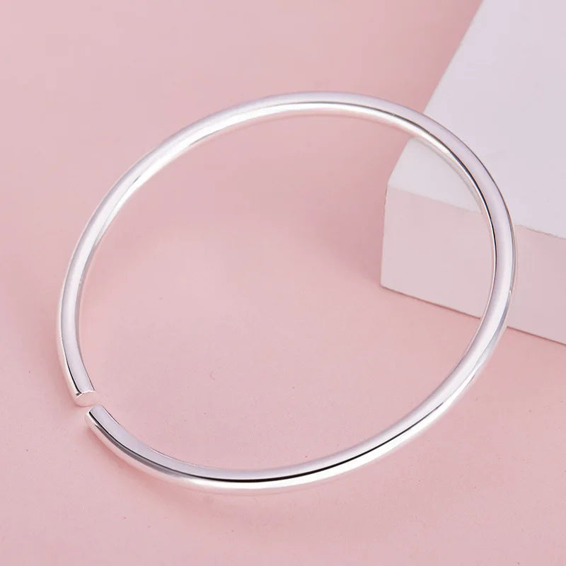 Neue 925er Sterlingsilber, original romantische Gypsophila-Stern-Armreifen für Damen, Armbänder, Mode, Party, Hochzeit, Accessoires, Schmuck