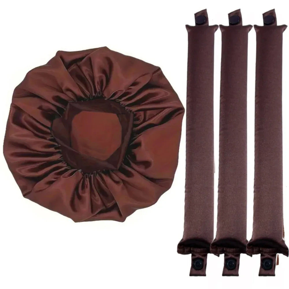 Heatless Curling Rod Stirnband Lazy Hair Curler Keine Hitze Lockenwickler Locken Schlafen Weiche Flexi Stange mit Motorhaube Haar Styling Werkzeuge