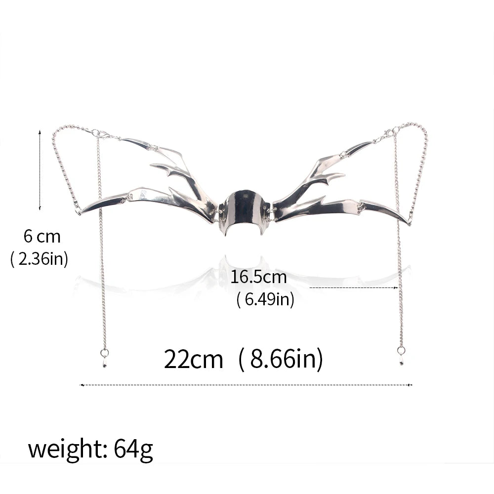 CyberPunk Maske Flüssigkeit Unregelmäßige Gothic Mechanische Alien Fluid Gesicht Zubehör Ohrring Lippen Ring Für Frauen Männer Halloween Schmuck