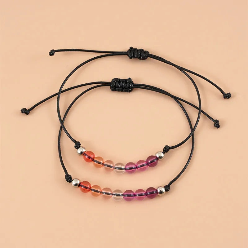 2 teile/los Handgemachte Regenbogen LGBT Seil Armband Für Stolz Homosexuell Frauen Männer Geflochtene Charme Paar Armbänder Liebhaber Freunde Schmuck Geschenke
