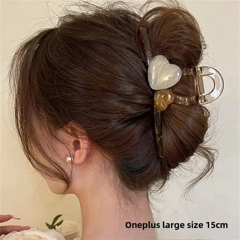 High-End Feel Schwarz 15 cm Ultra große Haarklammer Mehrzweck-Haarnadel Glatte Schleifpapierklammer Damen-Haar-Accessoires