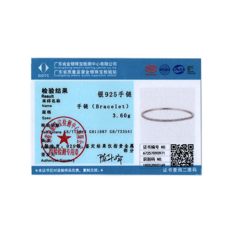 WOSTU Luxus-Voll-Pavé-Armband aus 925er-Sterlingsilber mit Zirkonen, funkelnder Armreif zum Ziehen und Einstellen für Frauen, Hochzeitsgeschenk, edler Schmuck