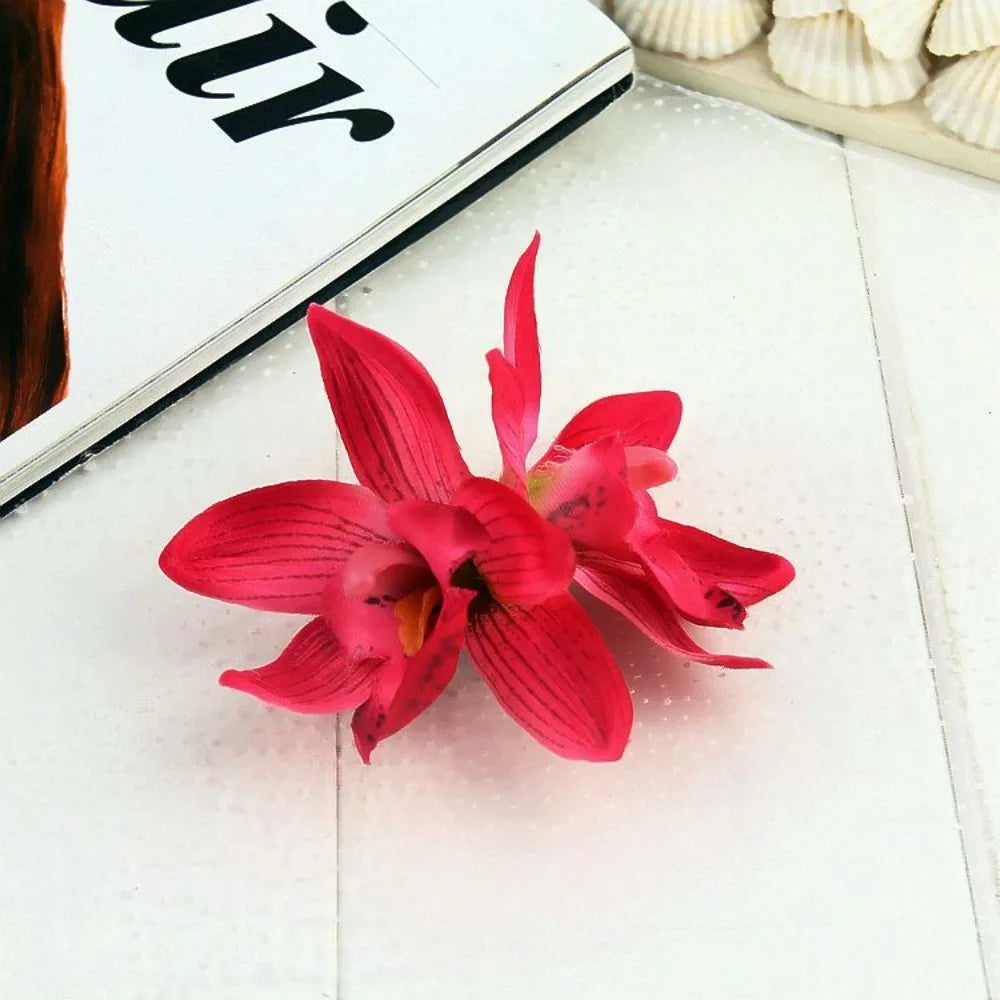 Kopfbedeckung, hawaiianische Blumen-Haarspangen, romantische Haar-Accessoires, BB-Haarspange, geeignet für Urlaub, Strandpartys, seitlicher Pony-Clip für Damen