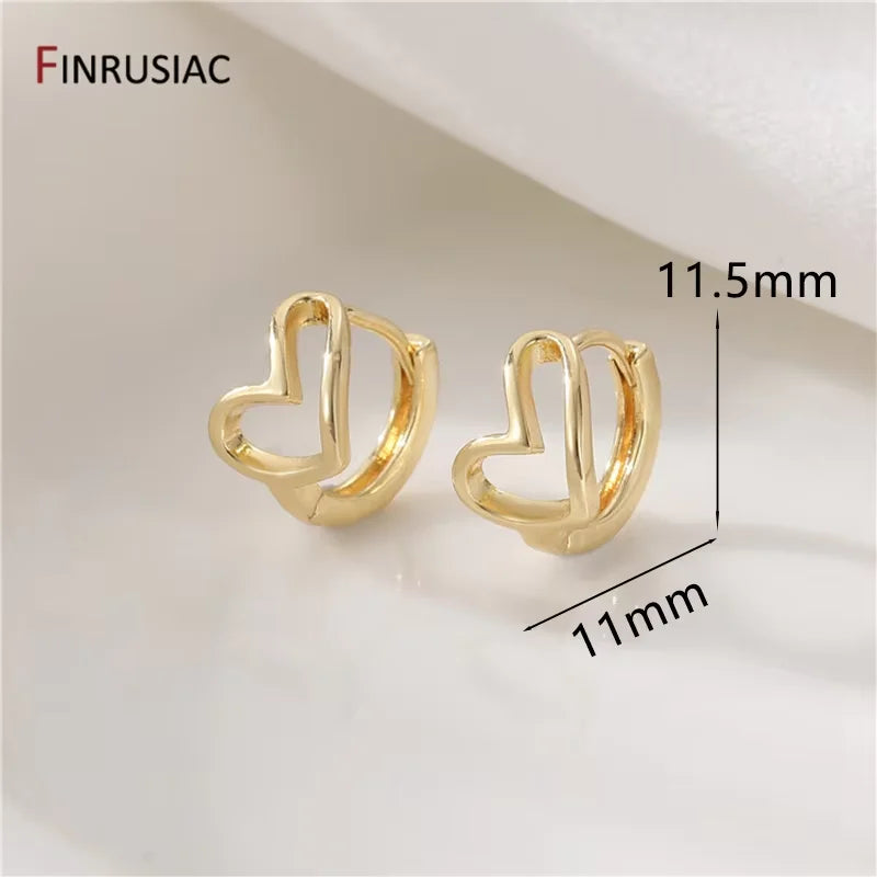 Neue trendige echte vergoldete runde Creolen für Frauen Mädchen Damen große Creolen Gold Kreis Ring Ohrringe Party Geschenk