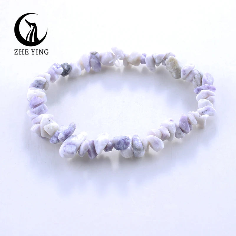 Zhe Ying Malachit-Stein-Perlen-Armband, 5–8 mm, kleiner natürlicher Edelstein, Stretch-Armband für Damen, modisch, günstiger Schmuck, Geschenk