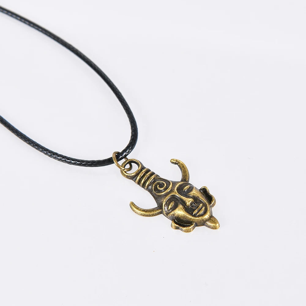 Film Supernatural Dean Leder Seil Kupfer Anhänger Halskette für Frauen Männer Winchester Jensen Schmuck Ackles Amulett Vintage