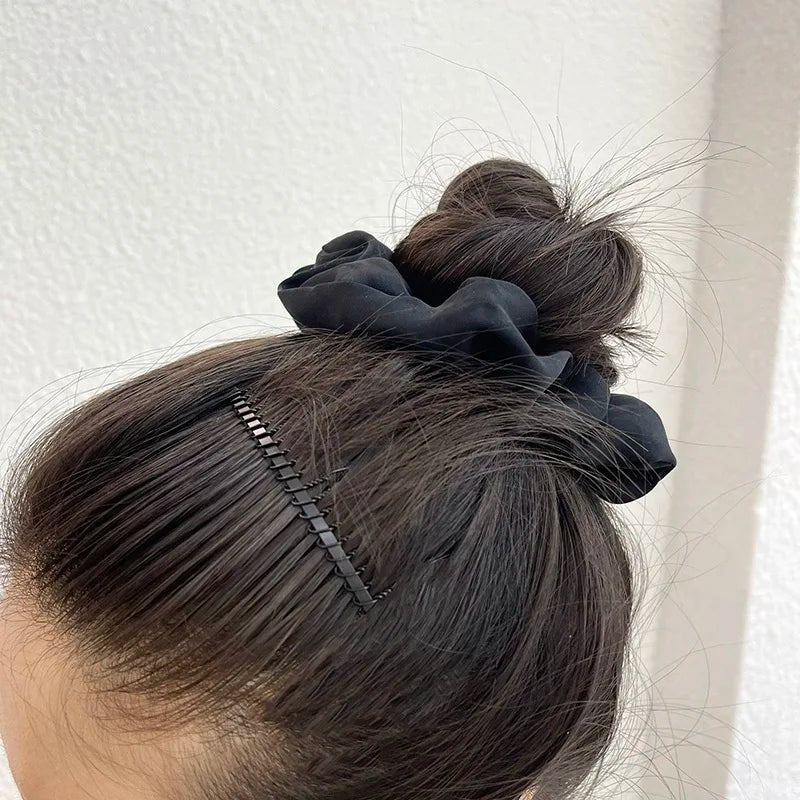 AWAYTR Frauen Unsichtbare Gebrochene Haare Haarnadel Erwachsene Tiara Werkzeuge Rolle Kurve Nadel Pony Feste Einsatz Kamm Styling Zubehör