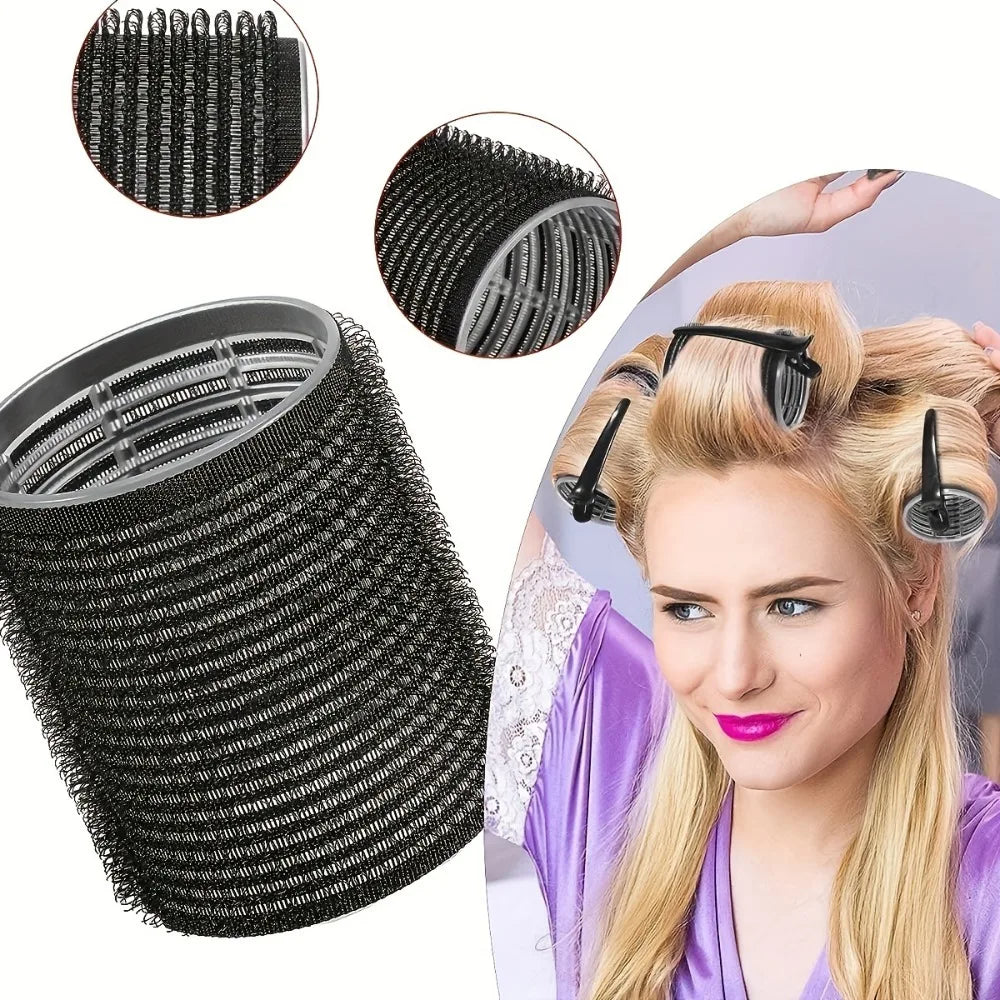 30 Stück/Set Heatless Hair Styling Kit Selbstgriff-Rollen mit 18 Lockenwicklern und 12 Clips für DIY-Haarstyling, einfach zu bedienen