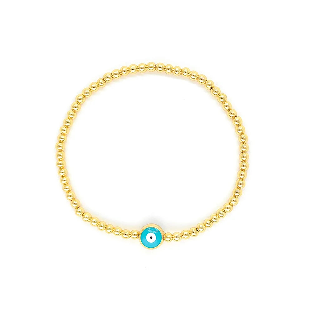Armband-Set mit bösem Blick, 18 Karat vergoldet, verstellbare Kette und Perlenschmuck für Frauen, spirituelles Geschenk, stapelbare Pulseras