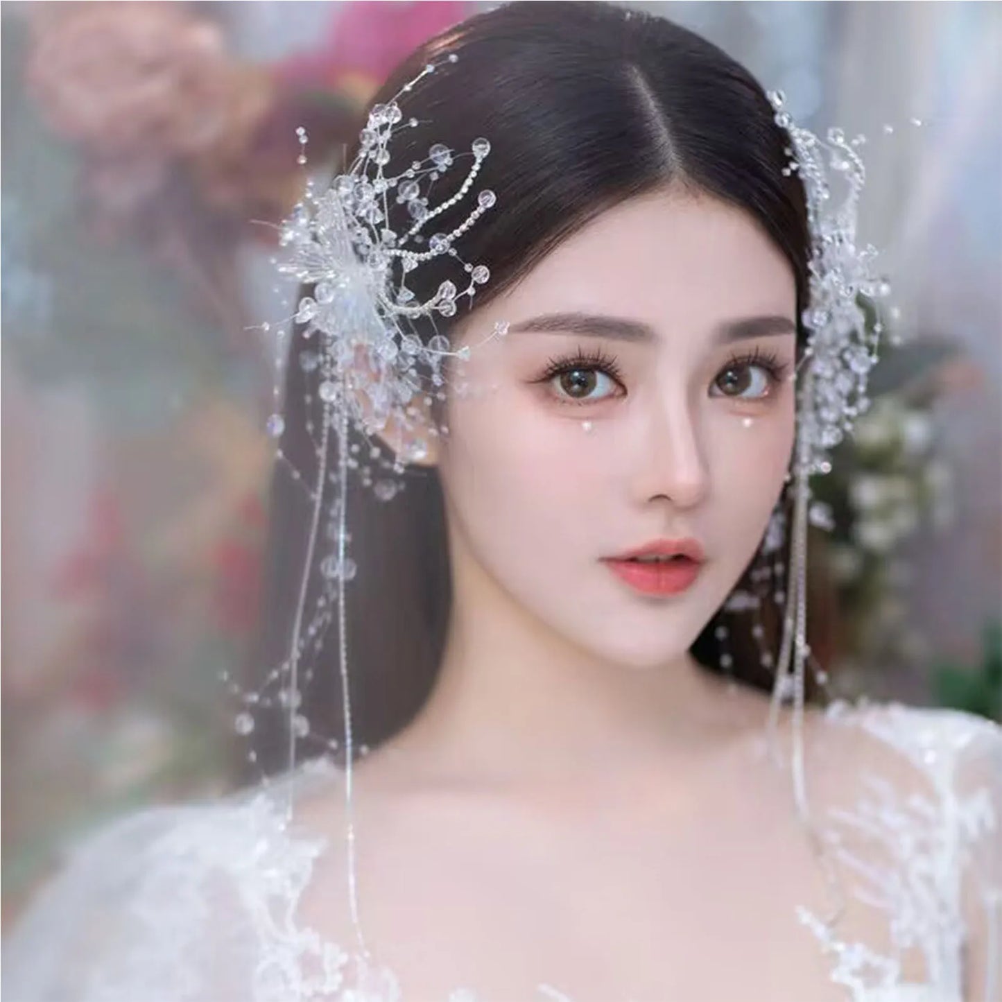 Fee Quaste Haarspange für Frauen Meerjungfrau Perle Schmetterling Seite Haarnadel exquisite elegante Hochzeit Party Reise Haarschmuck