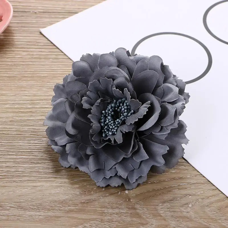 Flamenco Blumen Für Haar DIY Kopfschmuck Für Braut Beflockung Tuch Rote Rose Blume Haarnadel Haar Clip Party Haar Zubehör
