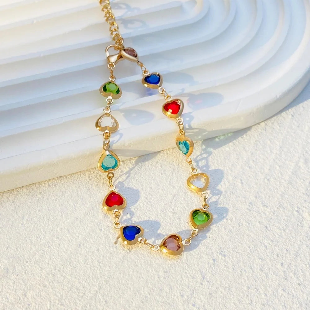 MEDFOLY Buntes süßes Gänseblümchen-Armband für Frauen, hypoallergen, kreative, zierliche Armbänder mit verstellbarer Kette, zarter Schmuck