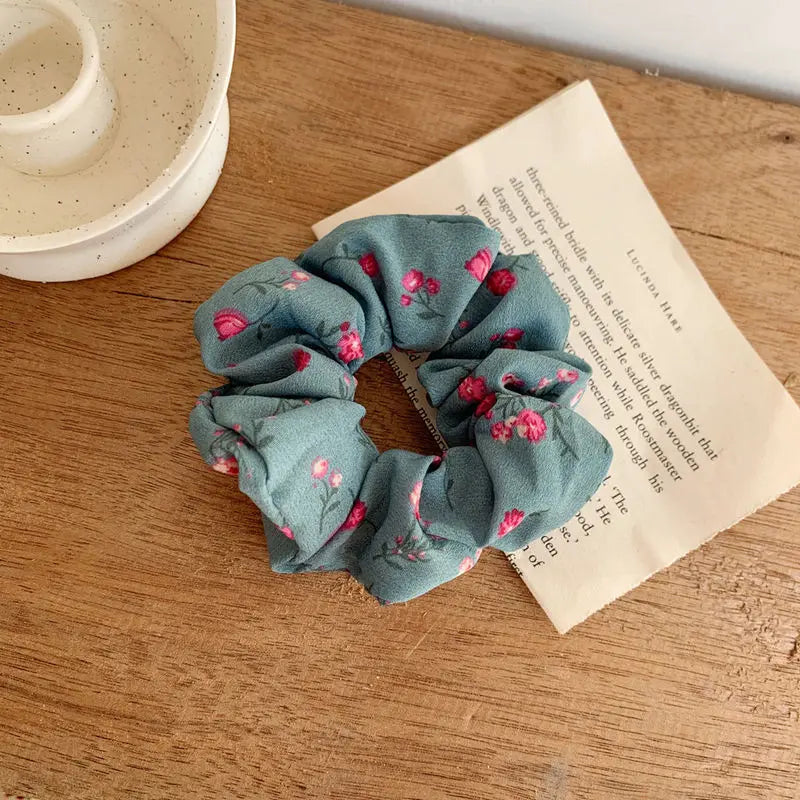 2PCS Kleine Blumen Stoff Haar Hoop Haar Zubehör Für Mädchen Französisch Stoff Haar Seil für dame