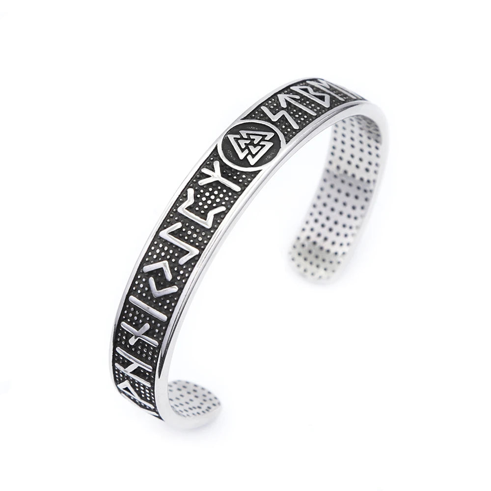 Vintage Nordic Vikings Kompass Armband 316L Edelstahl Viking Runen Manschette Armreifen Für Männer Frauen Mode Amulett Schmuck Geschenk