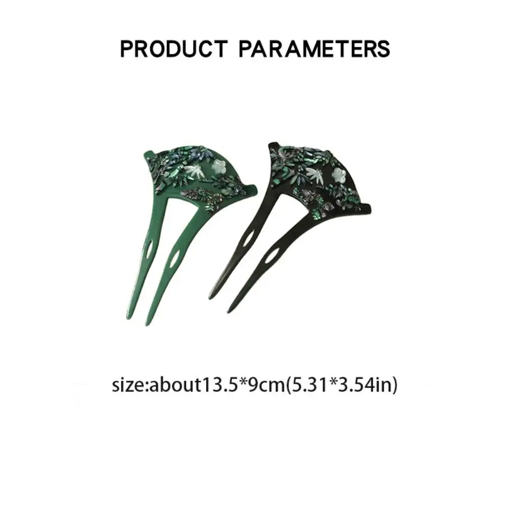 U-förmiger Fächer-Haarstab, alter Stil, chinesischer Stil, chinesischer Stil, Haarnadel, Cheongsam-Haar, Essstäbchen, Mädchen-Haar-Accessoires