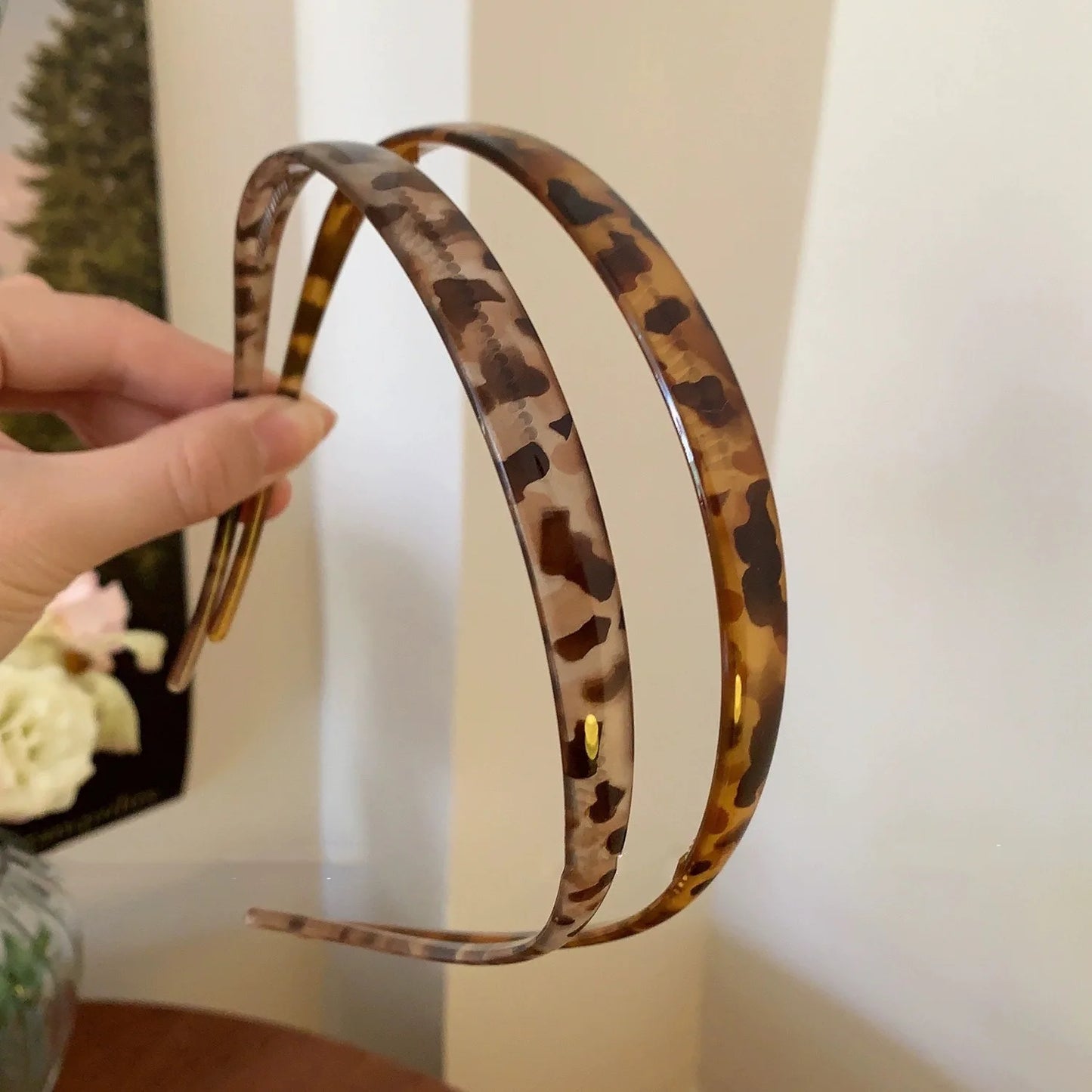Modisches, sonnenbrillenförmiges Stirnband, rutschfeste Acryl-Haarbänder für Frauen, unsichtbare Haarreifen, festes Stirnband, Haar-Accessoires