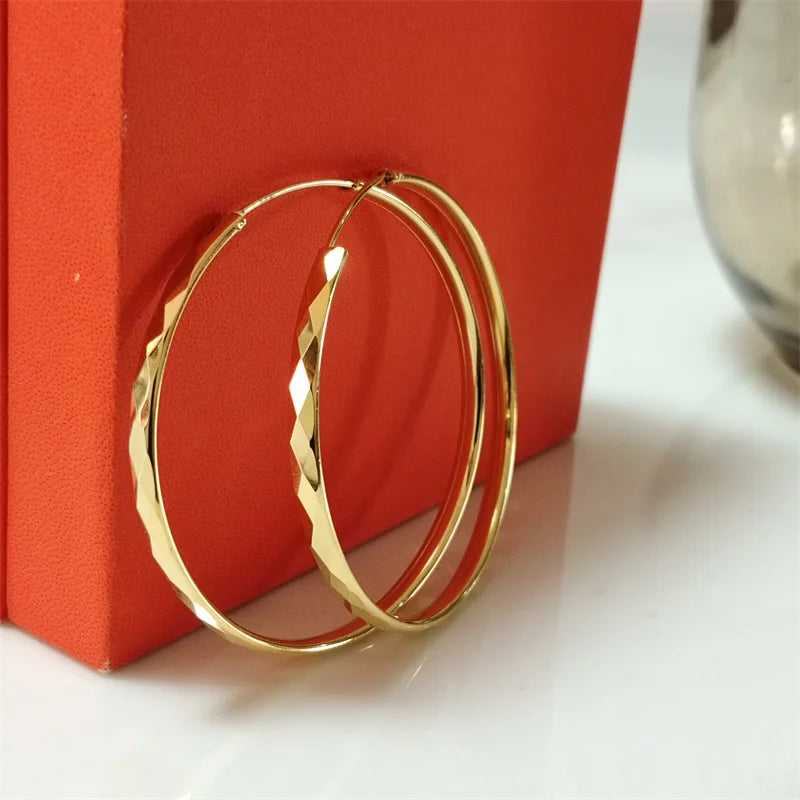 Senlissi – Creolen aus 925er-Sterlingsilber für Damen, 18 Karat vergoldet, Schmuck, schillernde Damen-Creolen, Weihnachtsgeschenke