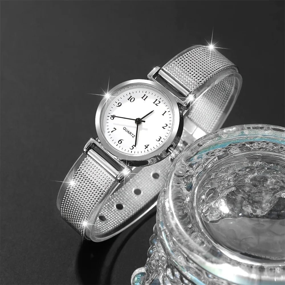 Frauen Mode Uhr Casual Armband Uhren Set Damen Einfache Zifferblatt Quarz Armbanduhren Kleid Uhr Montre Femme
