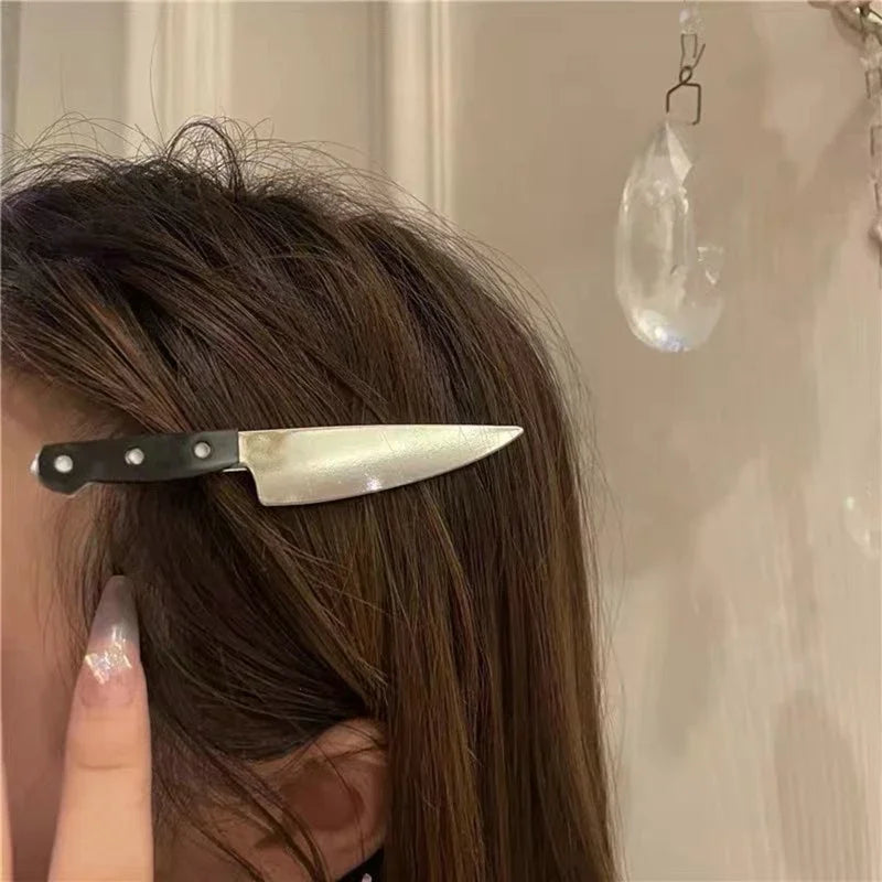 Neue Kreative Seltsame Messer Haar Clips Für Frauen Lustige Haarnadeln Mädchen Haarspange Punk Haarspange Haarnadeln Headwear Haar y2k Zubehör