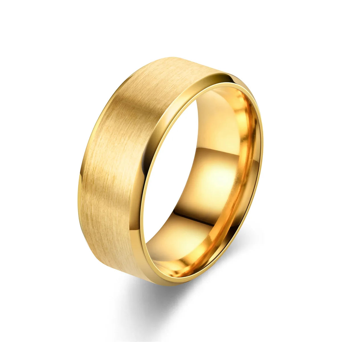 6 Farben klassischer 8 mm Wolfram-Herrenring mit Oberfläche aus gebürstetem Edelstahl für Frauen, Ehering, Paare, Schmuckzubehör