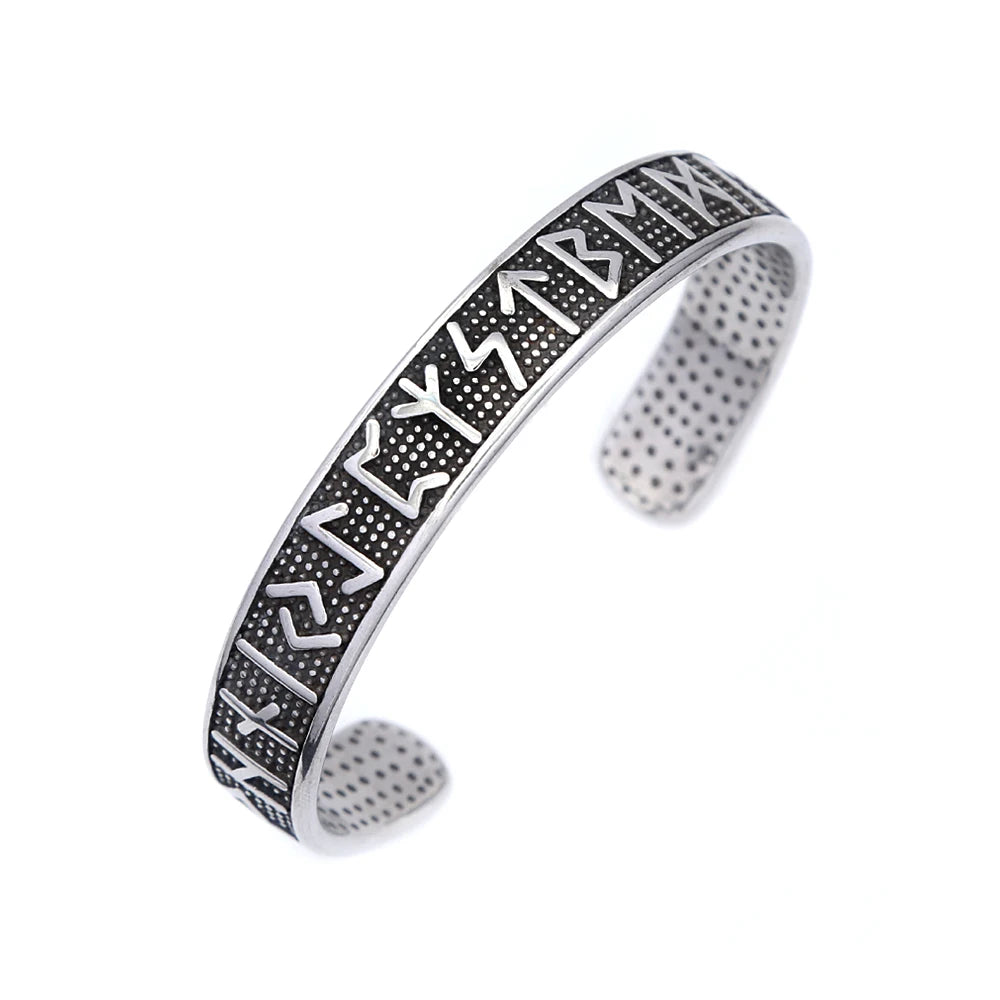 Vintage Nordic Vikings Kompass Armband 316L Edelstahl Viking Runen Manschette Armreifen Für Männer Frauen Mode Amulett Schmuck Geschenk
