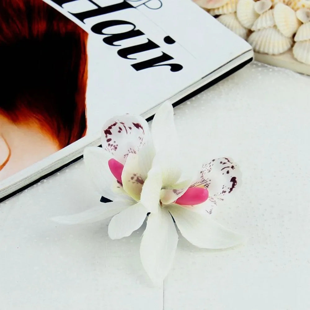 Kopfbedeckung, hawaiianische Blumen-Haarspangen, romantische Haar-Accessoires, BB-Haarspange, geeignet für Urlaub, Strandpartys, seitlicher Pony-Clip für Damen