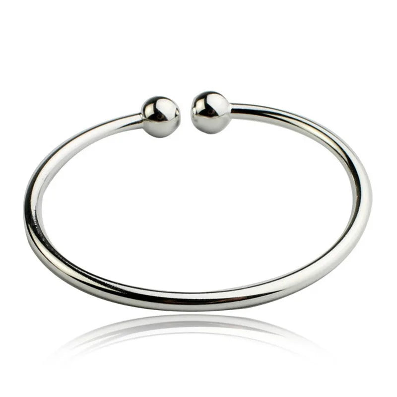 Neue 925er Sterlingsilber, original romantische Gypsophila-Stern-Armreifen für Damen, Armbänder, Mode, Party, Hochzeit, Accessoires, Schmuck