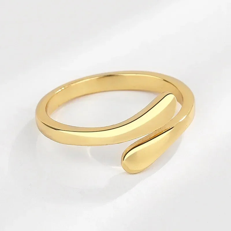 Umarmungsringe für Frauen, Edelstahl, geometrisch, Umarmung, Paar, verstellbarer Ring, Hochzeit, Weihnachten, ästhetischer Schmuck, Geschenk, Anillos Alem