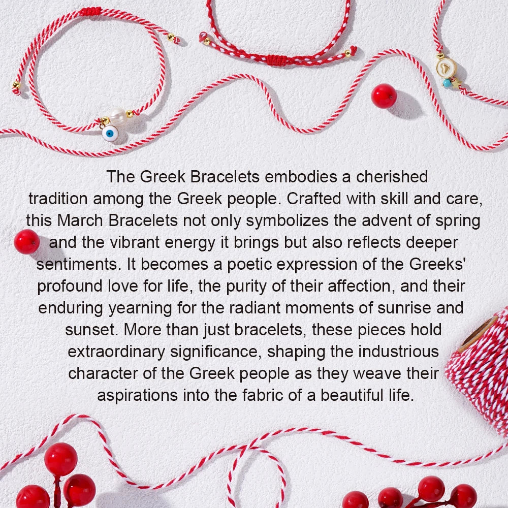 Go2boho 2024 Martis Schmuck Legierung Böse Augen Kristall Perlen Kette Griechischen März Armband Für Frauen Zarte Neujahrsgeschenke