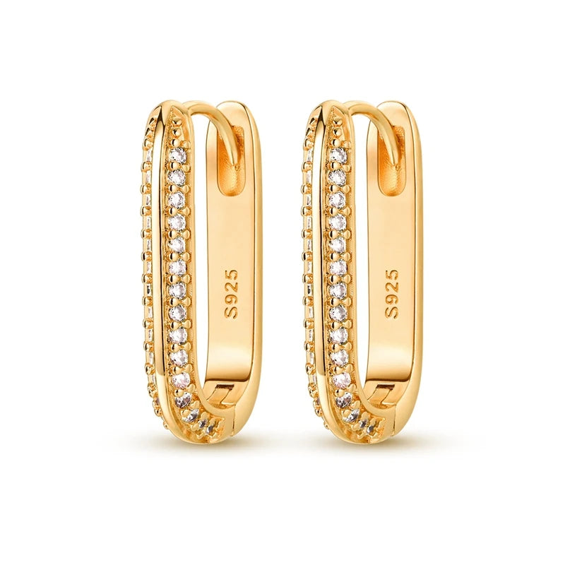 Original 925er Sterlingsilber, buntes Gold, Roségold, große Creolen für Frauen, Kollokation, Hochzeit, für Frau, Freundin, Geschenk