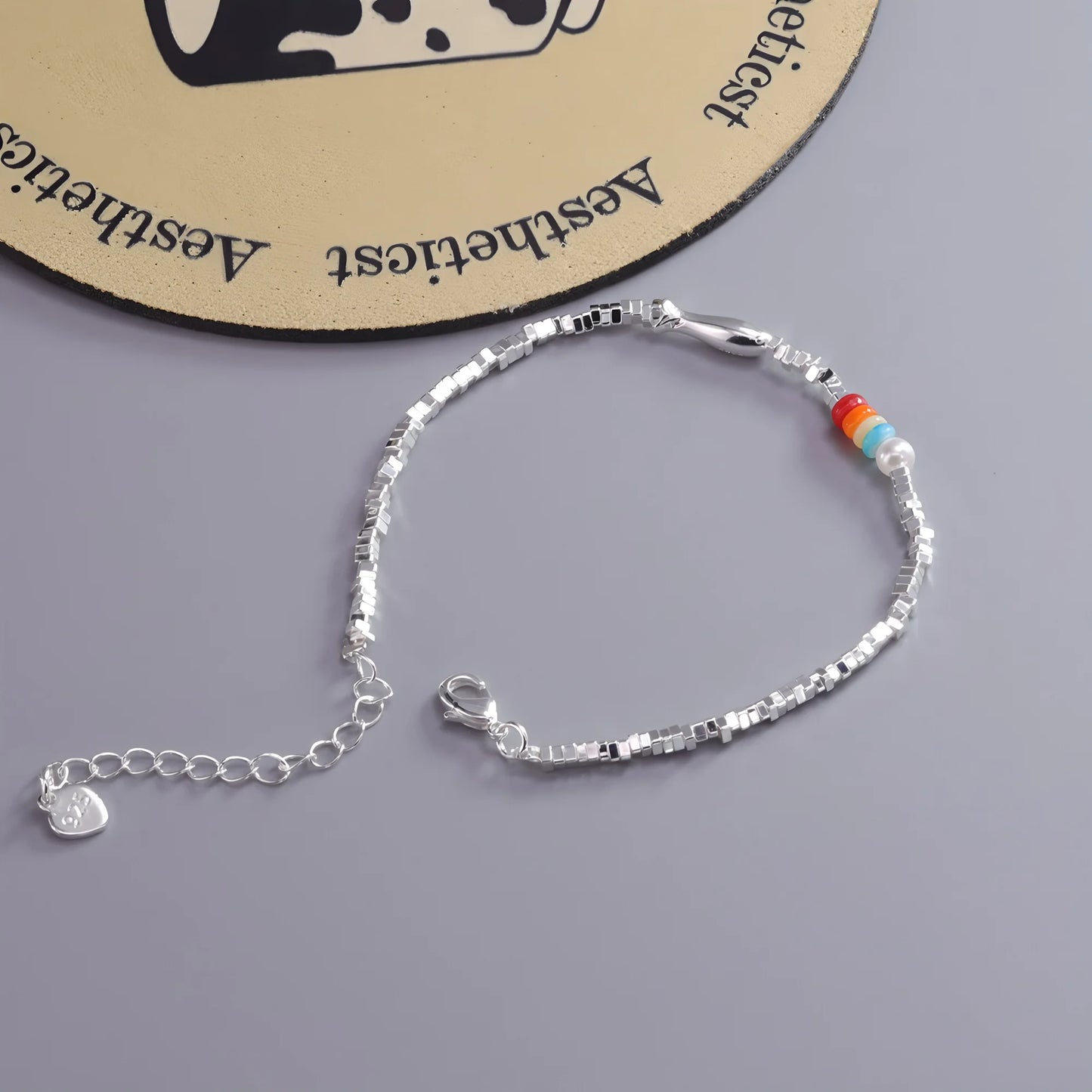 VENTFILLE 925 Sterling Silber Linie Extrem feines Armband für Frauen Liebe Haert Bead Koreanische Ins Süße Schmuck Geschenk Dropshipping