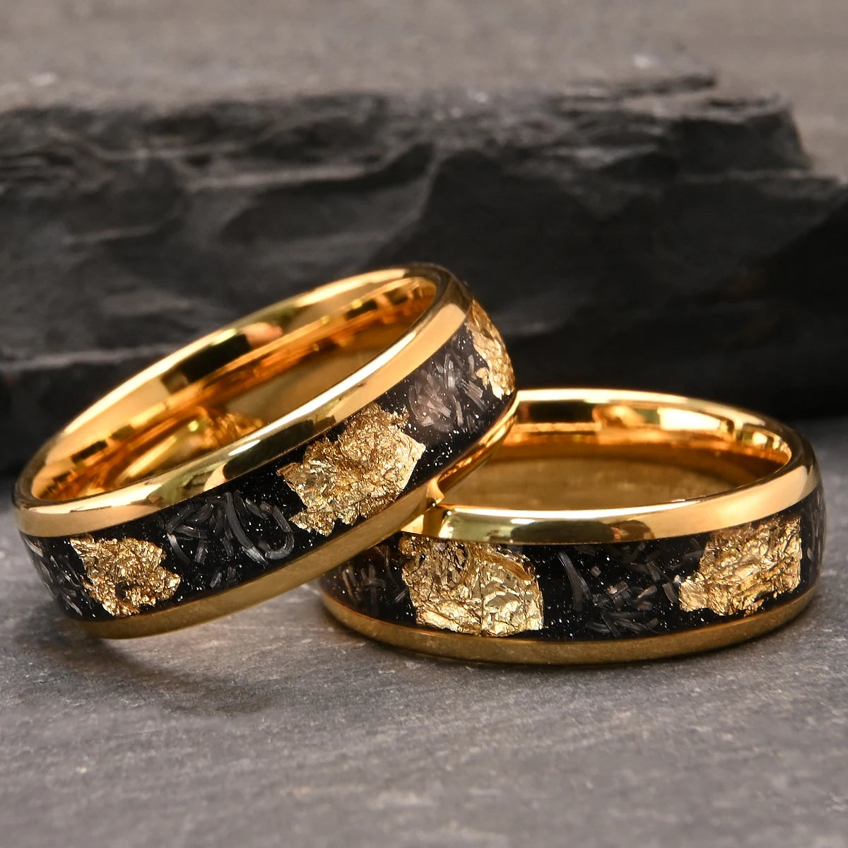 Herren Wolfram karbid schwarzer Ring 8mm Mode Luxus Paar Eheringe geeignet für den täglichen Gebrauch Jubiläums geschenk