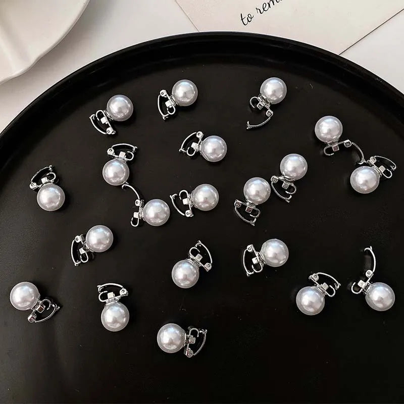 10 Stück weiße kleine Perlenschnalle Haarnadeln für Frauen Mädchen Retro einfache geflochtene Braut Haarschnallen Seitenclips Frisur Zubehör