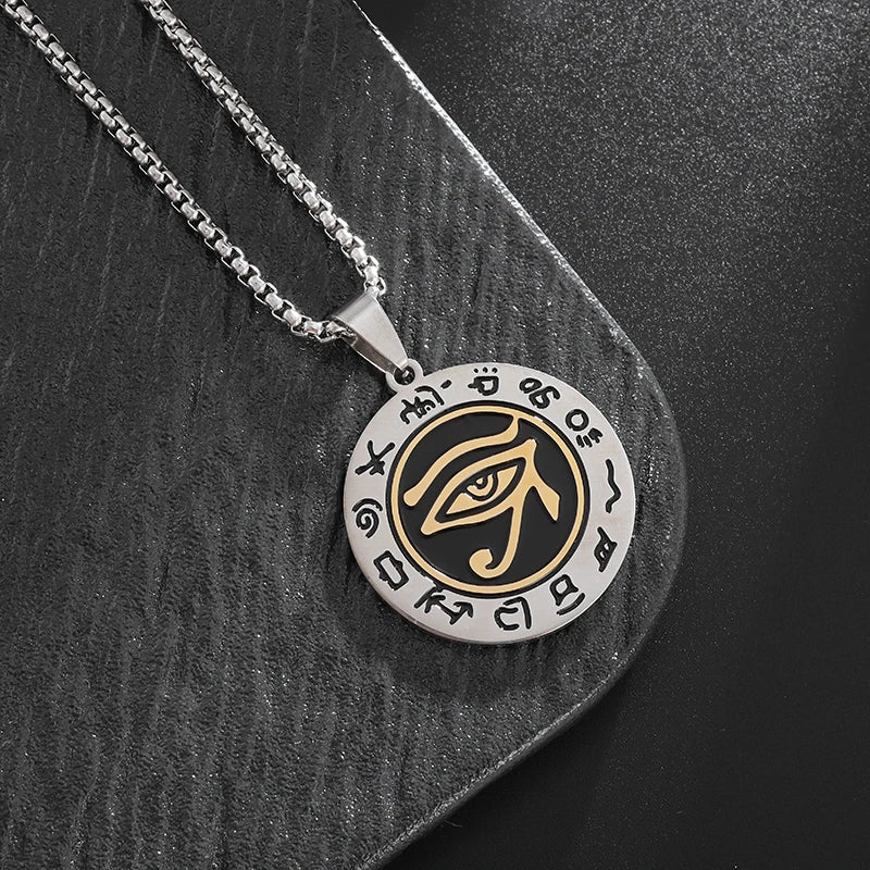 Kreative Retro antike ägyptische Ankh Kreuz Anhänger Halskette für Männer personalisierte Tier Totem Halskette Zubehör Geschenk