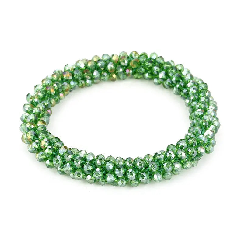 Boho Elastische Armbänder & Armreifen Für Frauen Vintage Stretch Böhmischen Femme Kristall Glas Perlen Armbänder Partei Schmuck Geschenk