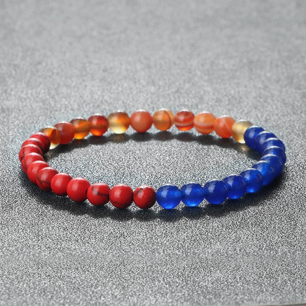 Klassisches Naturstein-Armband mit Palästina-Flagge, für Männer und Frauen, Nationalflagge, Perlenarmband, Weihnachtsgebetsperlen, Anbetung, Schmuck, Geschenk