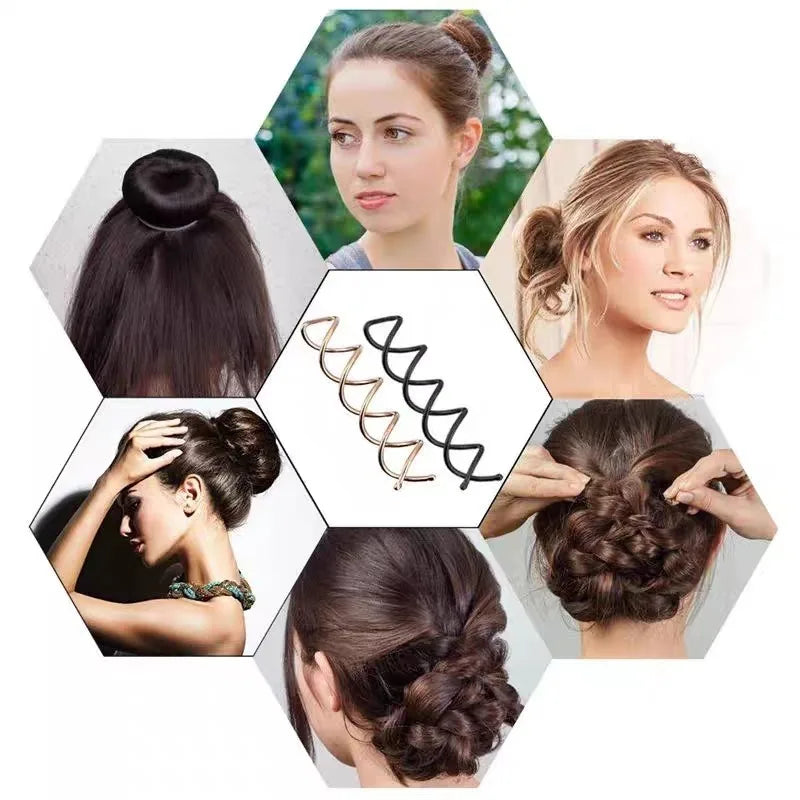 Frauen Minimalistische Haarnadeln Mädchen Feste Form Spirale Haarspange Weibliche Helical Bobby Pin Lady Twist Haarspange Haar-accessoire Kopfbedeckung