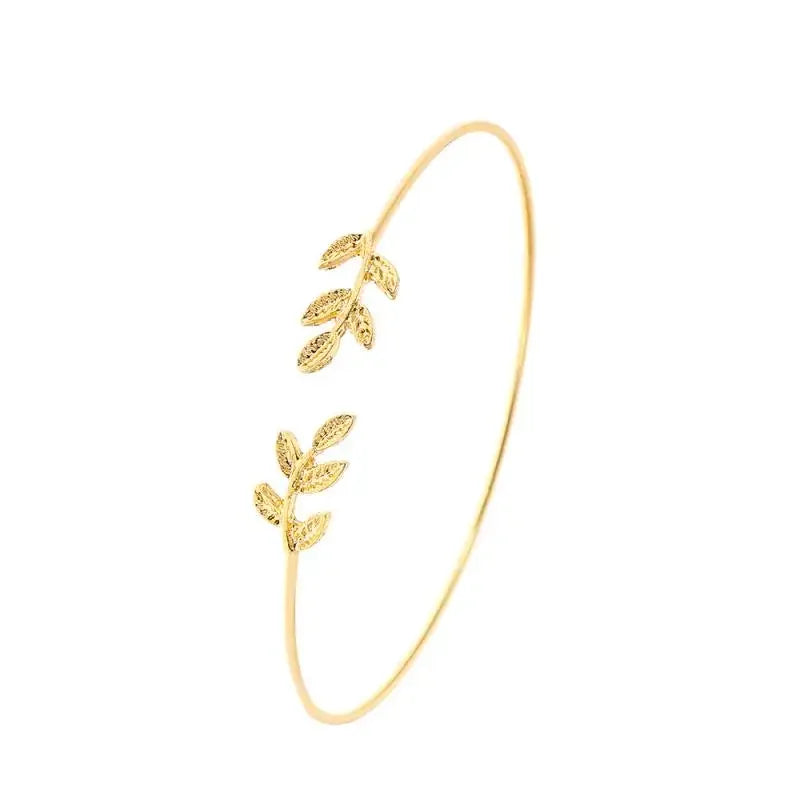 Mode Blatt Armbänder für Frauen elegante Punk Persönlichkeit offene Armreif Manschette koreanische exquisite einfache Armband Schmuck Geschenk