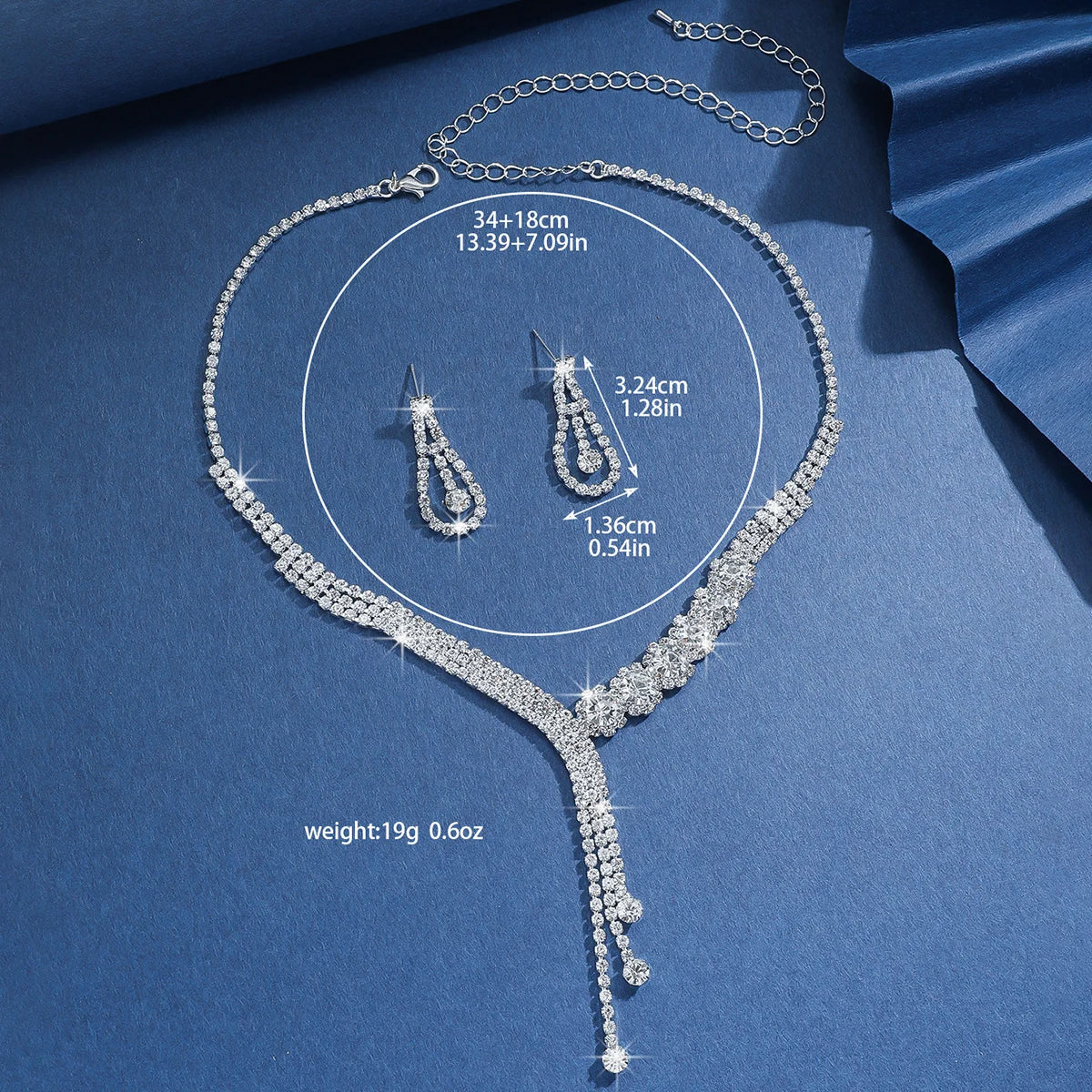 3PC Damen Mode Kupfer Klaue Kette Serie Geometrische Quaste Halskette Ohrringe Schmuck-Set Hochzeit Bankett Party Urlaub geschenk