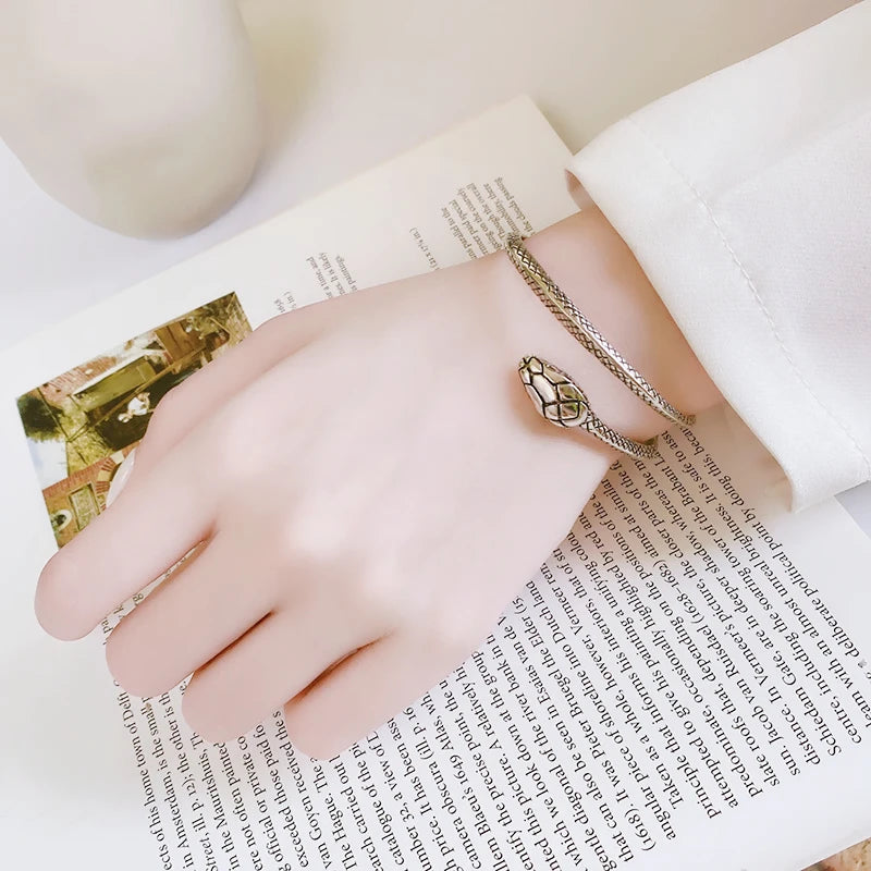 Sole Memory Thai Silver Snake Coole Persönlichkeit 925er Sterlingsilber Weibliche größenverstellbare Armbänder BR334