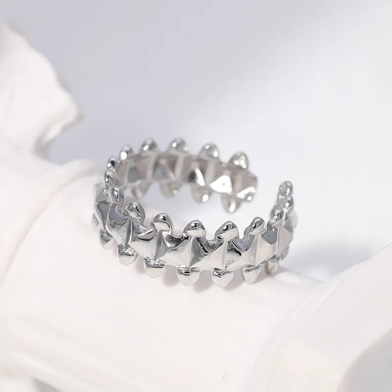LATS Vintage Edelstahl Kugel Ringe für Frauen Gold Farbe Geometrische Ringe Punk Schmuck Hip Hop Party Schmuck Geschenke Anillos