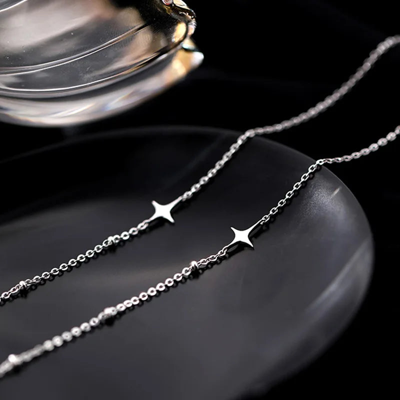 Trendy Tropfen Ohr Linie Lange Hängende Quaste Ohrringe für Frauen Silber Farbe Stern Piercing Einfädler Earing Ohr Zubehör Schmuck