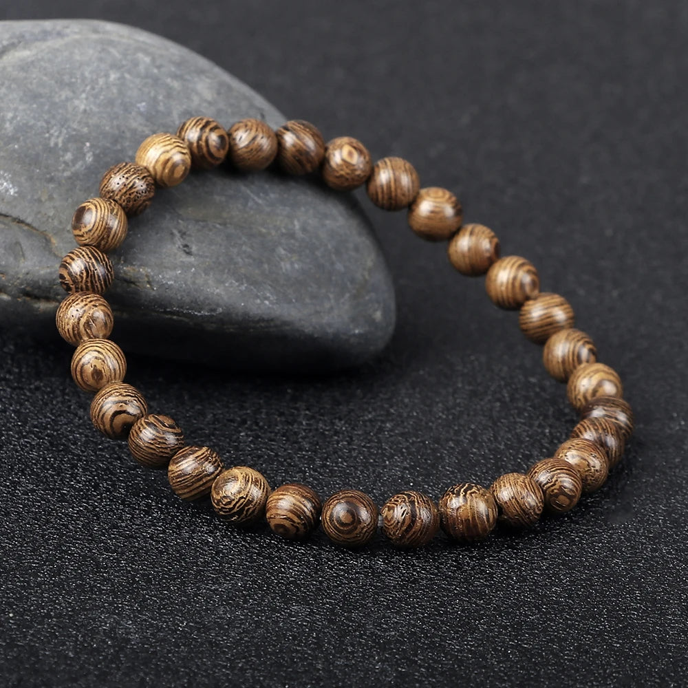 6/8/10/12mm Natürliche Holz Perlen Armband Lama Mönch Tibetischen Buddhismus Rosenkranz Armreifen Frauen Mann meditation Gebet Handgemachten Schmuck