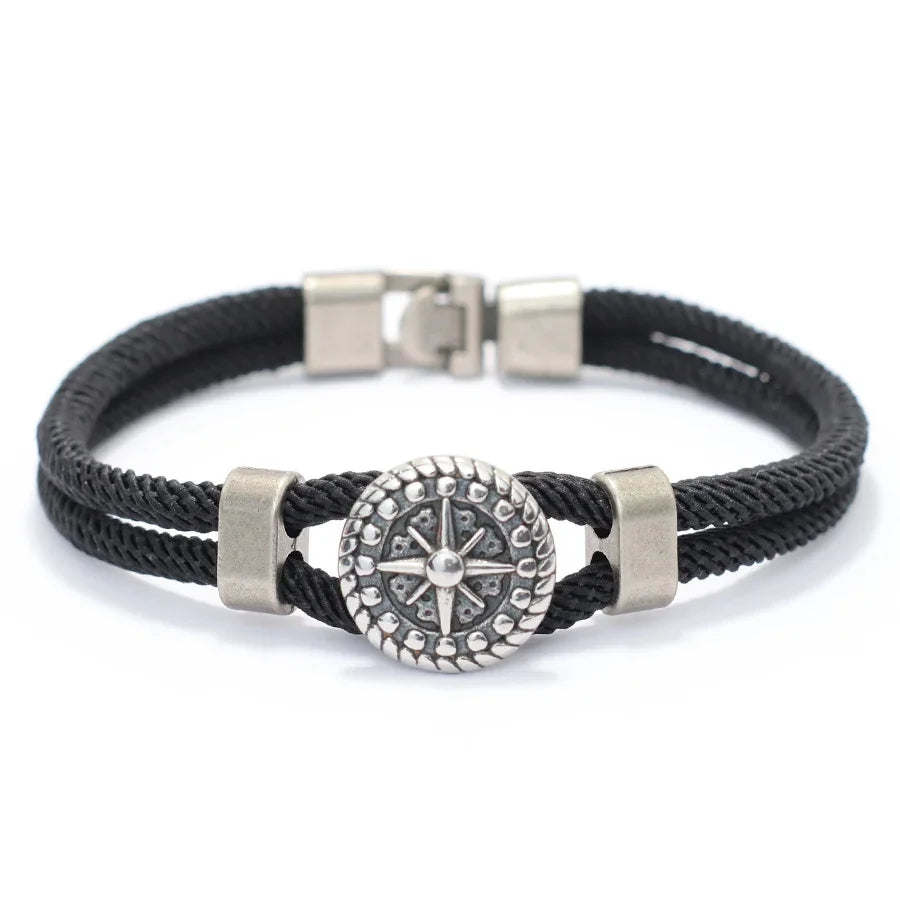 Neues Wikinger-Armband für Männer, Klasse A, 4 mm, Seilwickelarmband, Armreif, Cordon Homme, perfektes Geschenk für Ihn, Lokomotive, Handzubehör