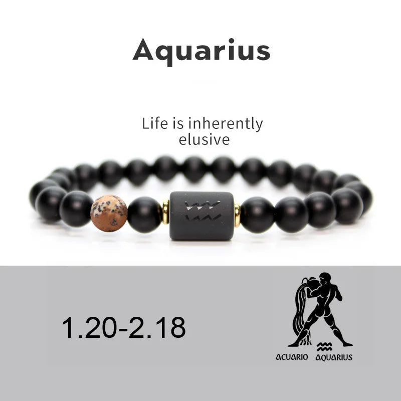 12-Sterne-Schilder, Schmuck für Frauen, Steinbock, Krebs, Löwe, Skorpion, Zwillinge, Schütze, Widder, Jungfrau, Wassermann, Armbänder, Freundschaftsgeschenk
