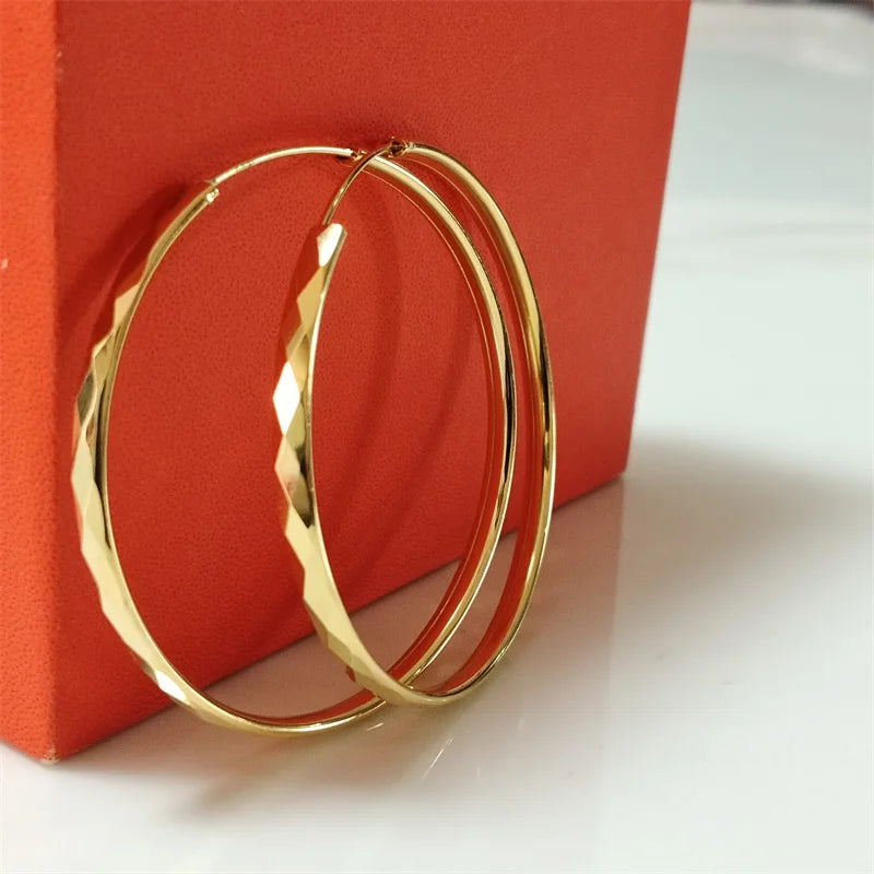 Senlissi – Creolen aus 925er-Sterlingsilber für Damen, 18 Karat vergoldet, Schmuck, schillernde Damen-Creolen, Weihnachtsgeschenke
